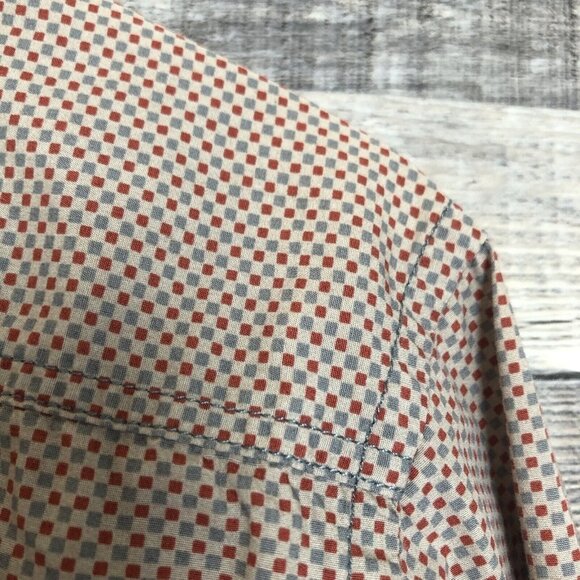 Engbers Button Down Shirt Men’s L (41/42) Long Sleeve Collared Red/Blue - Picture 11 of 13